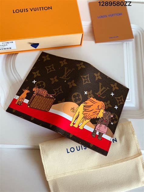 louis vuitton passport cover lion|Louis Vuitton 13 passport holder.